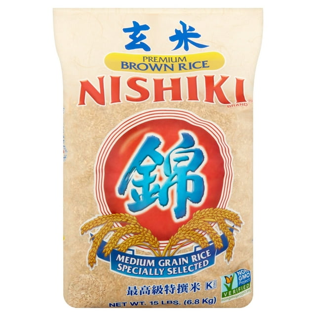 Nishiki Premium Brown Rice, 15 lb