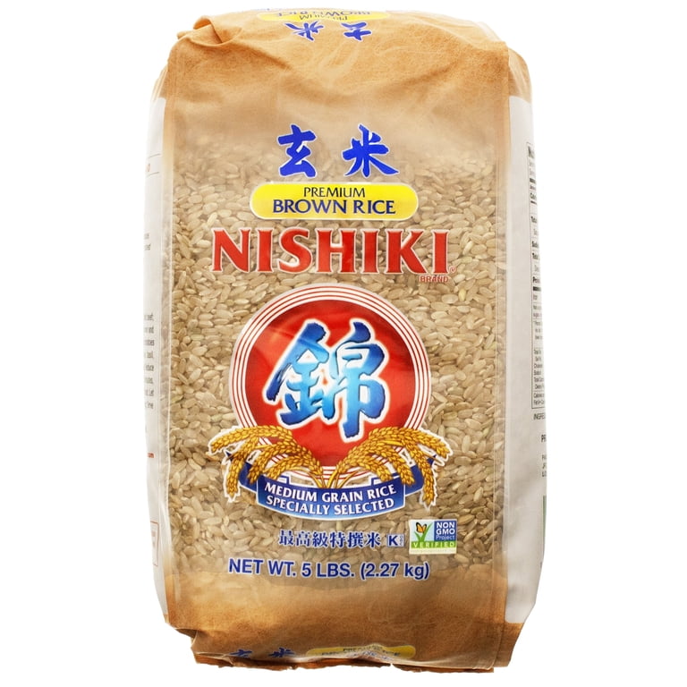Nishiki, Premium Brown Rice, 5 lb Bag, Medium Grain - Walmart.com