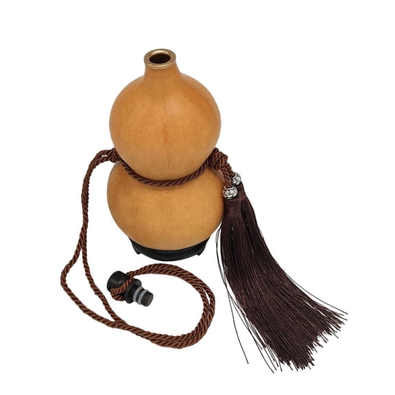 Nishiyuenyi 1.5-4L Gourd Hip Flask Large Capacity Wu Lou with Base Gourd Shape Kettle Flagon 35-40cm 2.5L