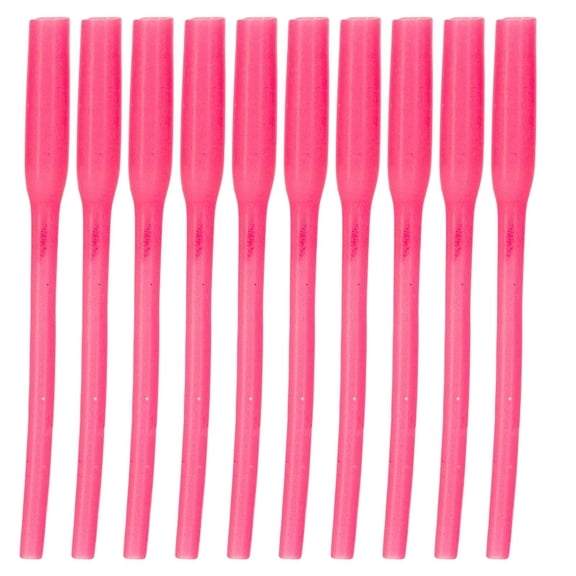 Nishiyuenyi 10 Pack Fishing Night Luminous Tube Fishing Angling Glow Tubing for Lure Fishing Pink