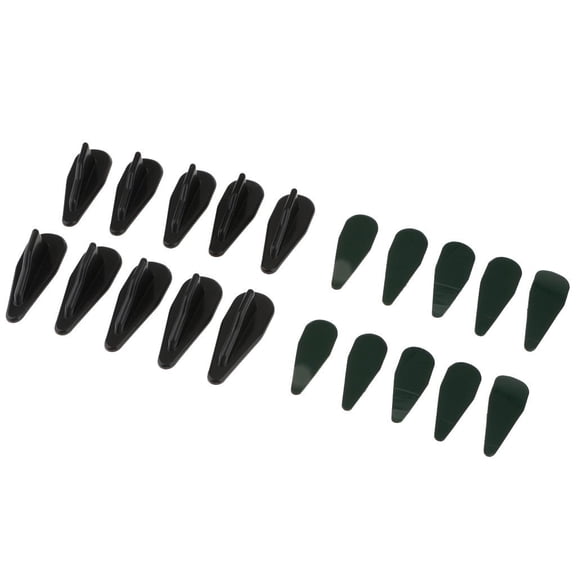 Nishiyuenyi 10PCS Car Air Black Shark Fin Roof Spoiler Wing Tail Tip