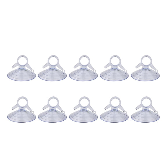 Nishiyuenyi 10Pcs Suction Pads PVC Automotive Visor Window Cups, Car Windshield Suction Cups Clear