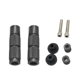 Nishiyuenyi 10mm Hole Dia. Foot Pegs for Rearsets Motorcycle Scooter Dirt Bike Black