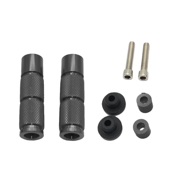 Nishiyuenyi 10mm Hole Dia. Foot Pegs for Rearsets Motorcycle Scooter Dirt Bike Black