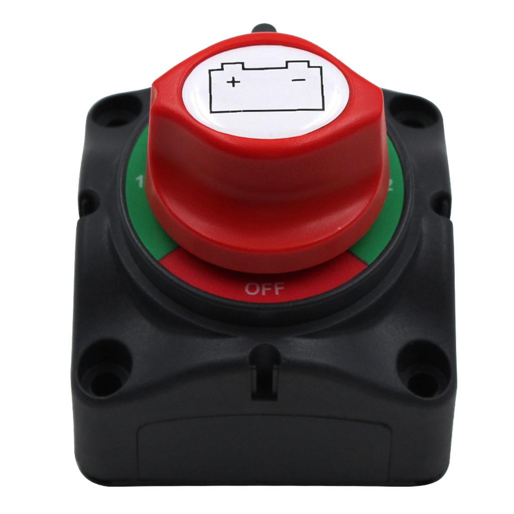 Nishiyuenyi 12/24V Battery Disconnect Master Cutoff Switch F/ Marine Boat Car RV ATV Vehicle
