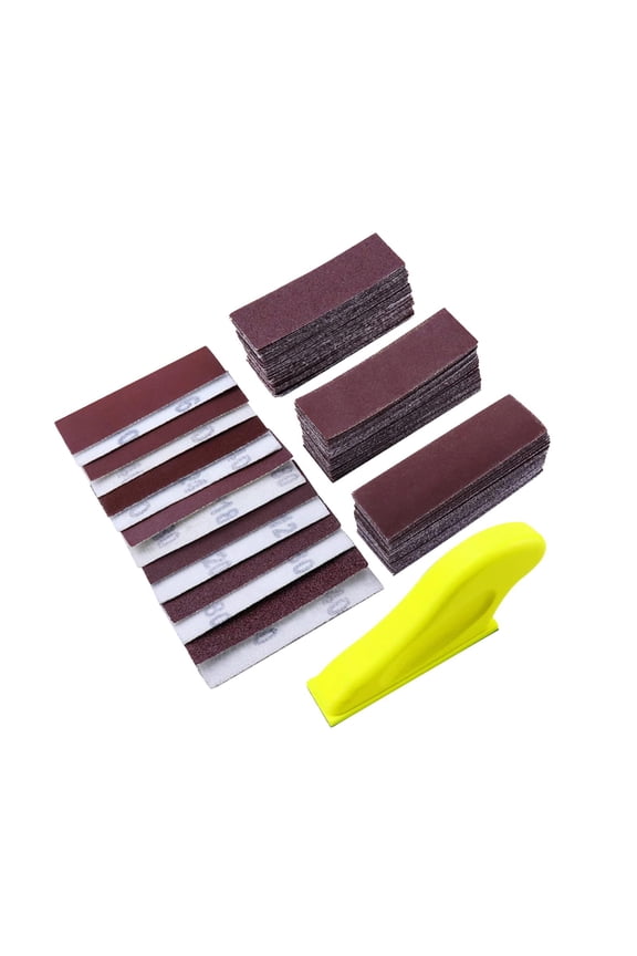 121 Pieces Hand Sander Kit Craft Small Sanding Tool Micro Hand Sanding Block Kit