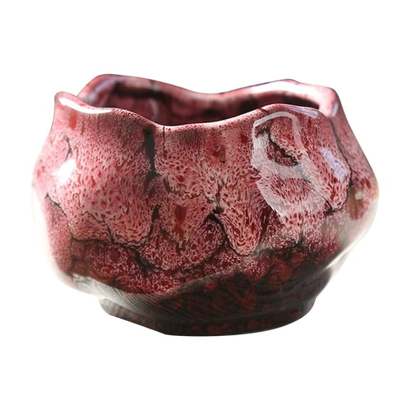 Nishiyuenyi 150ml Lotus Shaped Ceramic Master Cup Artwork Collectible Home Decor Photo Props Pink