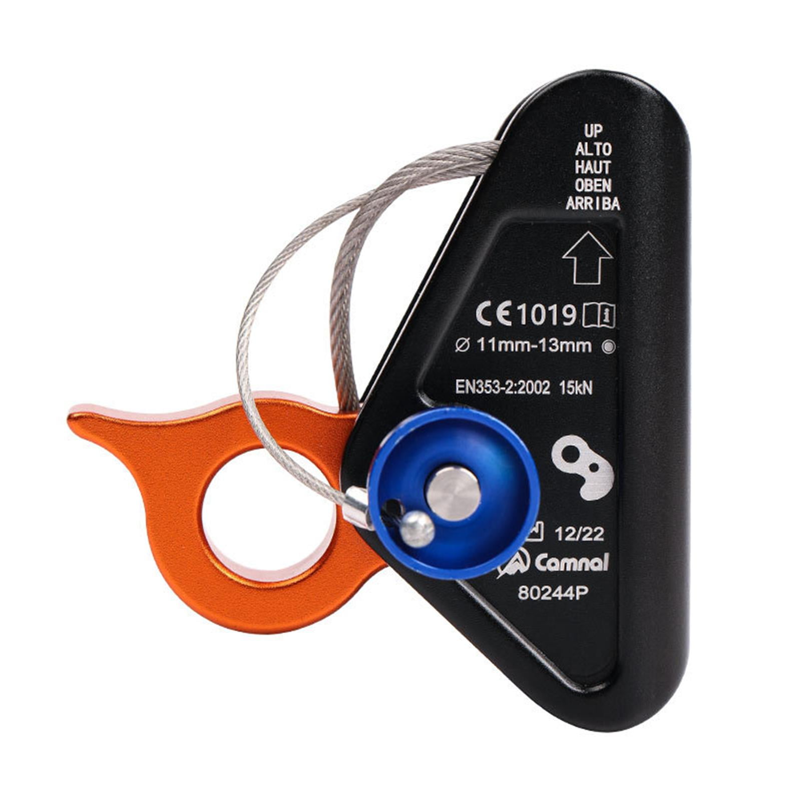 Nishiyuenyi 15kN Climbing Rope Grab Ascender, Flip Line Adjuster Removable Lanyard Grab Fall