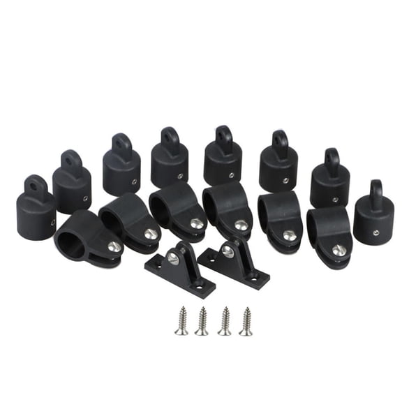Nishiyuenyi 16x Bimini Top Hardware Deck Hinges Assembly Component Jaw Slides Eye for Marine