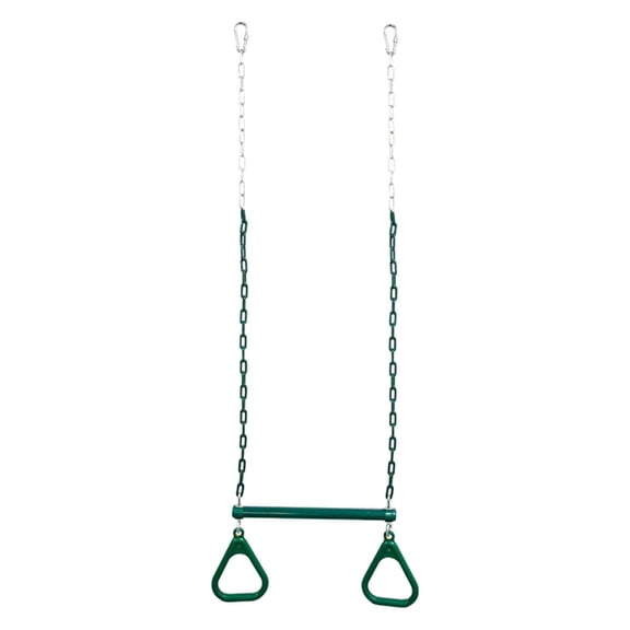 Nishiyuenyi 18" Bar Rings for Swing Set with Locking Carabiners Heavy Duty Chain Swing for