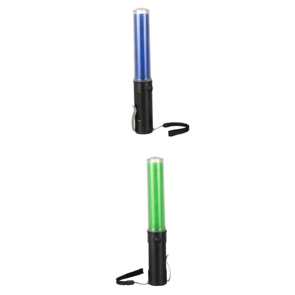 Nishiyuenyi 2 Pieces 4 Mode Traffic Light Stick LED Warning Torch Flashlight