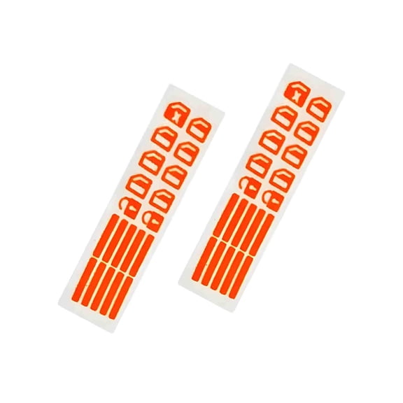 Nishiyuenyi 2 Pieces Car Control Switch Button Luminous Stickers Automotive Accessories Door Red