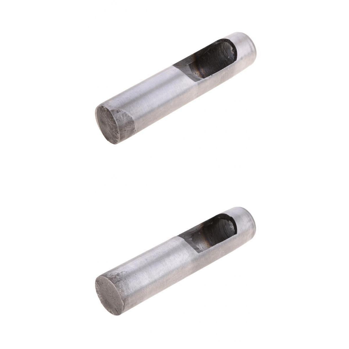 Nishiyuenyi 2 Pieces Round Hollow Punch Hand Tools Hole Punching Leather