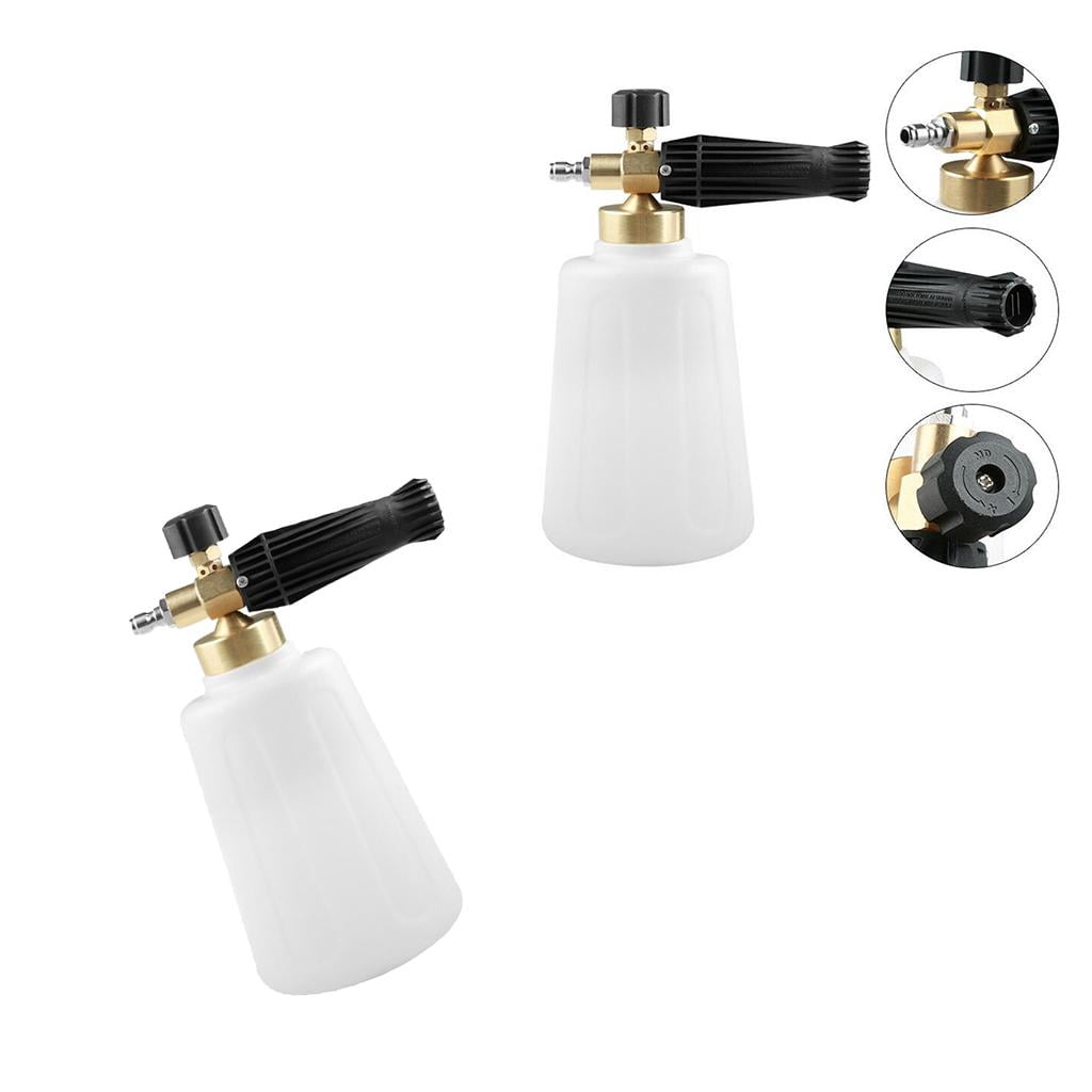 Nishiyuenyi 2 Pieces foam Lance Foams - Pressure Washer Jet - Washing With Water Sprayer - Adjustable 1/4inch Fitting Male
