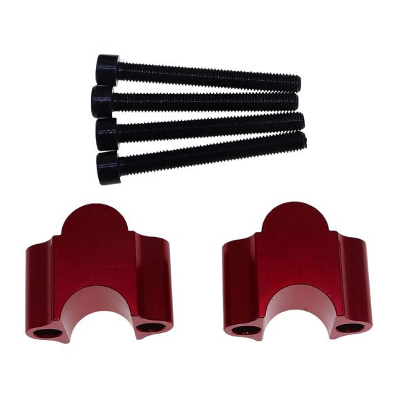 Nishiyuenyi 22mm Motorcycle Handlebar Riser Extension Clamp for Motorcycle Supplies Red