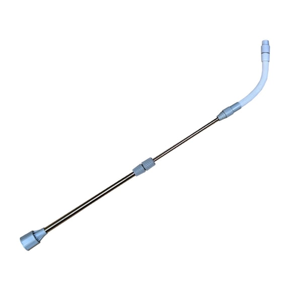 Nishiyuenyi 24.4 inch Nozzle with Extendable Telescopic Rod, Compatible with Garden Pressure Grey