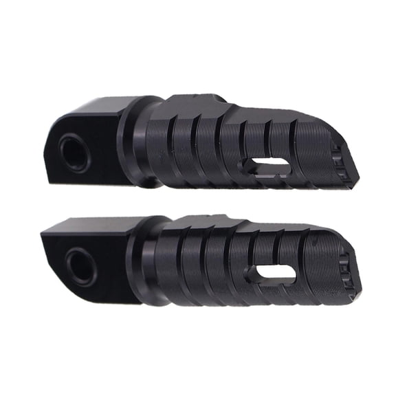 Nishiyuenyi 2Pcs Motorcycle Foot Pegs Rest Pedals for Street Scrambler 900 Black Black