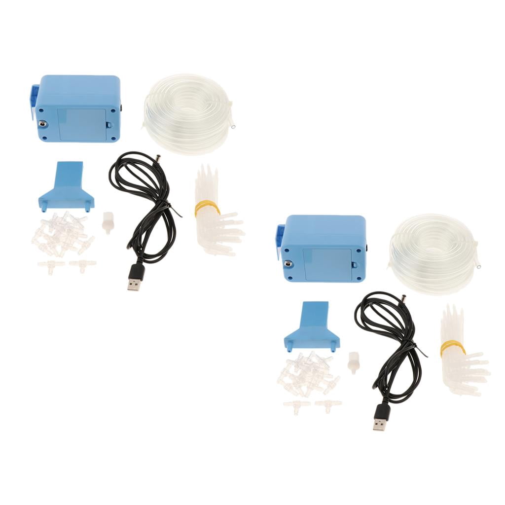 Nishiyuenyi 2Set Automatic Drip Irrigation Kit, Self Watering System with Timer for Deck,
