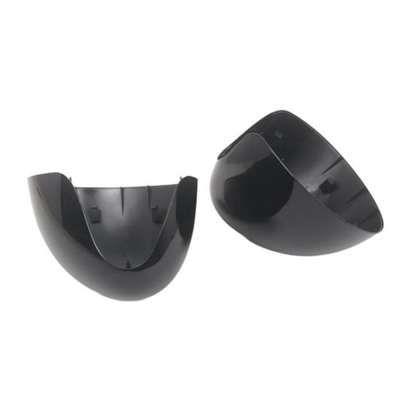 Nishiyuenyi 2x Side View Mirror Cover Outside Back View Mirror Caps 51167401229/51167401230 Glossy Black