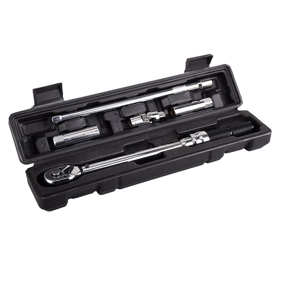 Nishiyuenyi 3/8" Drive Ratchet Click Torque Wrench Kit 5-60 Nm Durable with Storage Box
