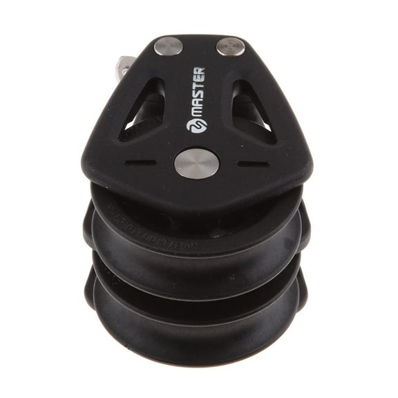 Nishiyuenyi 35mm Wire Rope Double Pulley Bearing Blocks, Anchor Rigging Lifting Wheel Swivel
