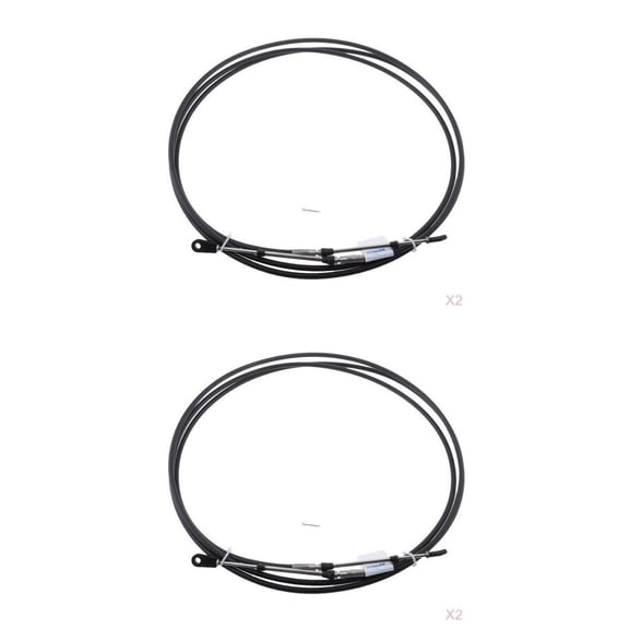 Nishiyuenyi 4PCS Throttle Cable, Universal 13FT/11FT Marine Control Lever Cable