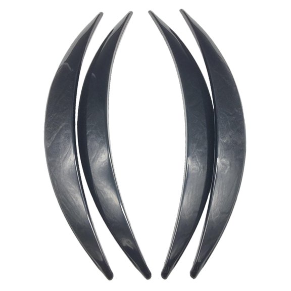 Nishiyuenyi 4Pcs Generic Car Wheel Eyebrow Arch Trims Convenient Mudguards Flaring Edge Trim Black