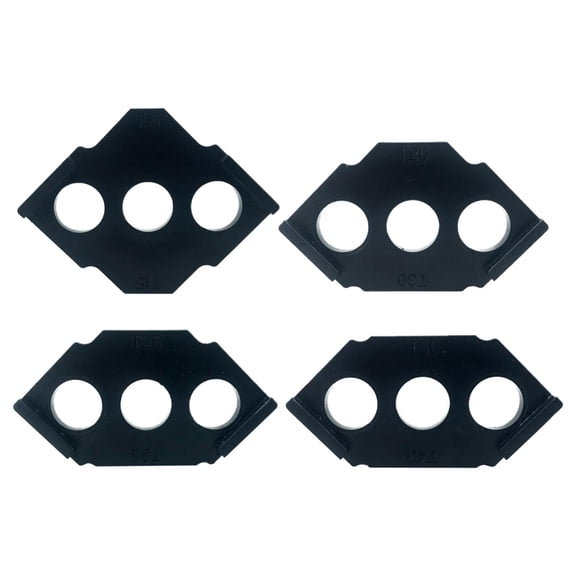 Nishiyuenyi 4x Router Corner Jig, C Angle Trimming Template, Home Improvement for Carpenters Black