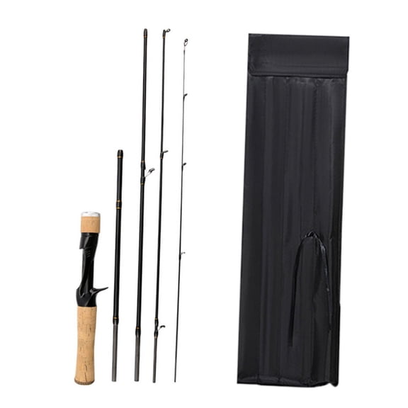 Nishiyuenyi 5 Section Fishing Rods for Casting with Carbon Fiber Design for Walleye And Bass A
