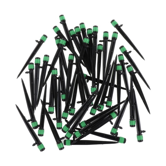 Nishiyuenyi 50Pcs Irrigation Dripper Water Flow Dripper Irrigation System Flower Pot Dripper Green