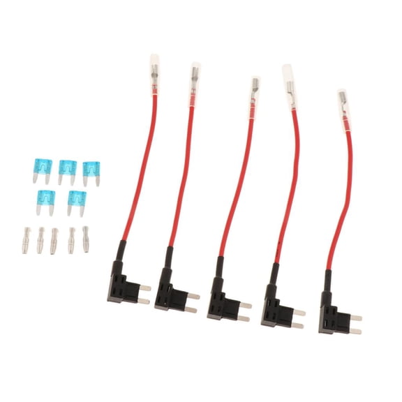 Nishiyuenyi 5PCS 12V Automotive Car Add A Circuit Fuse TAP Adapter Mini ATM APM Blade Fuse