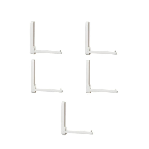 Nishiyuenyi 5Pcs Clothes Drying Rack Drying Organizer Wall Mount Folding Space Saving Punch