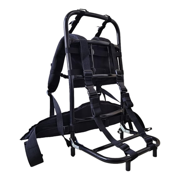 Nishiyuenyi 60kg Heavy Carrying Backpack Frame Aluminum Alloy Nylon Portable Sturdy Rucksack Black