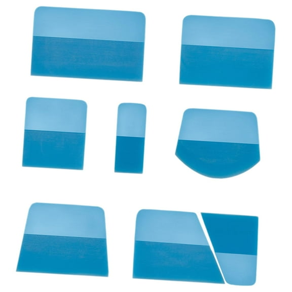 Nishiyuenyi 8 Pieces PPF Squeegees for Vinyl Window Tint Tools TPU Squeegees for Car Wrap Installations Wallpaper Household Cleaning Blue