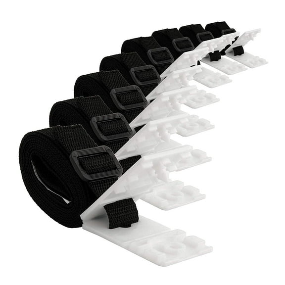 Nishiyuenyi 8 Pieces Pool Cover Straps, Blanket Cover Roll Straps, Punch Design, Solar Cover