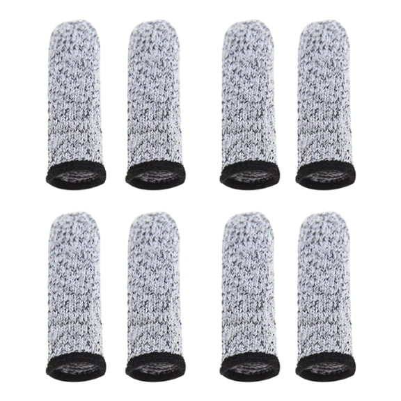 Nishiyuenyi 8pcs Reusable Finger Cots Cut Resistant Protection Fingertip Sleeves Caps Covers