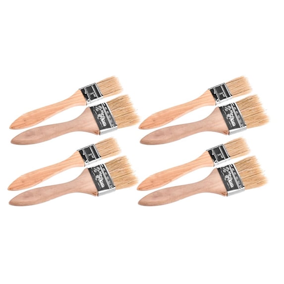 Nishiyuenyi 8x Flat Pastry Brush Basting Brush Heat-resistant for Pastries Dessert Dough