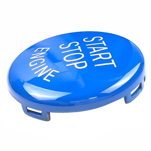Nishiyuenyi ABS Engine Start Stop Button Trim Decoration For BMW E Chassis Easy Installation - Blue, as described