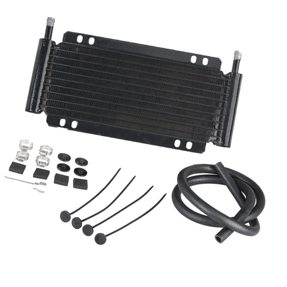 Nishiyuenyi Aluminum Remote 11 Row Radiator Transmission Engine Oil Cooler + Hose / Mounting