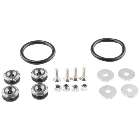 Nishiyuenyi Auto Set Aluminum Bumper Quick Release Fasteners Universal Accessories, Suitable Gray