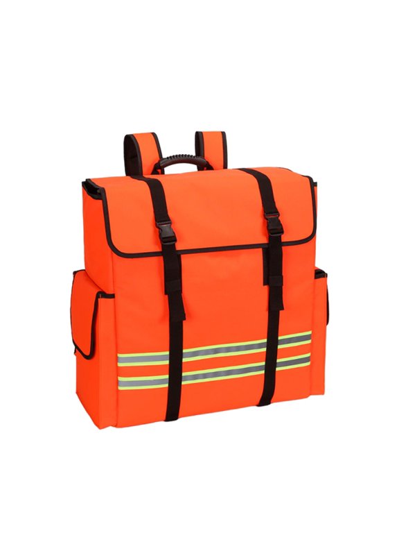 Backpack Outdoor Firefighting Equipment Bag Portable Water Resistant Comfortable Orange