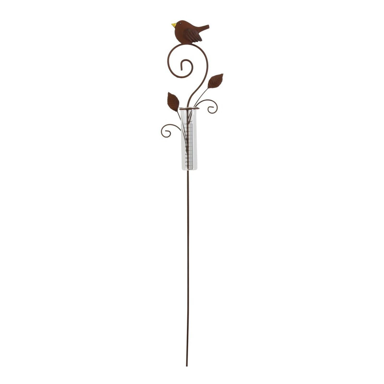 Nishiyuenyi Bird Rain Gauge Rain Gauge Outdoor ,Waterproof, Garden Stake Rain Gauge Tube for