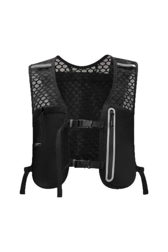 Breathable Running Jacket with Large Capacity Hydration Backpack And Easy Access Black