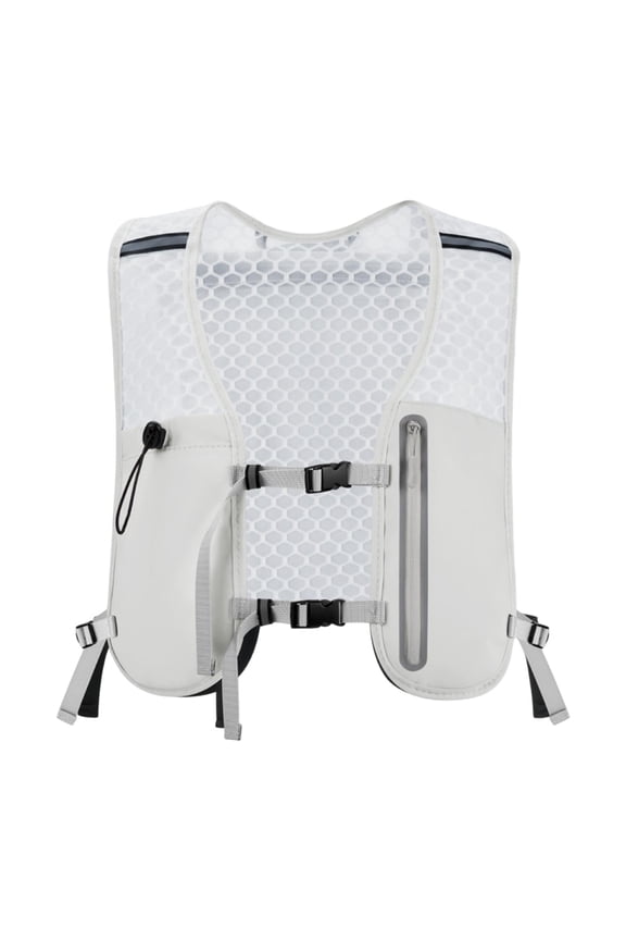 Breathable Running Jacket with Large Capacity Hydration Backpack And Easy Access Gray