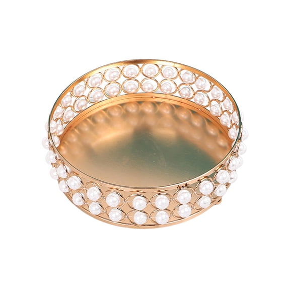 Nishiyuenyi Cake Serving Tray Vanity Tray Jewelry Organizer Lightweight Makeup Cosmetic Tray Medium