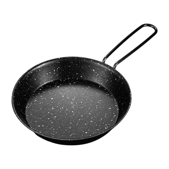 Nishiyuenyi Camping Frying Pan Cooking Pan Barbecue Plate Cookware Lightweight with Foldable 16cm