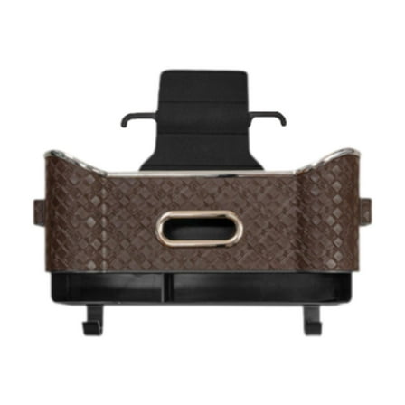 Nishiyuenyi Car Headrest Backseat Organizer Seat Back Hanging Storage Box Travel Accessories Brown