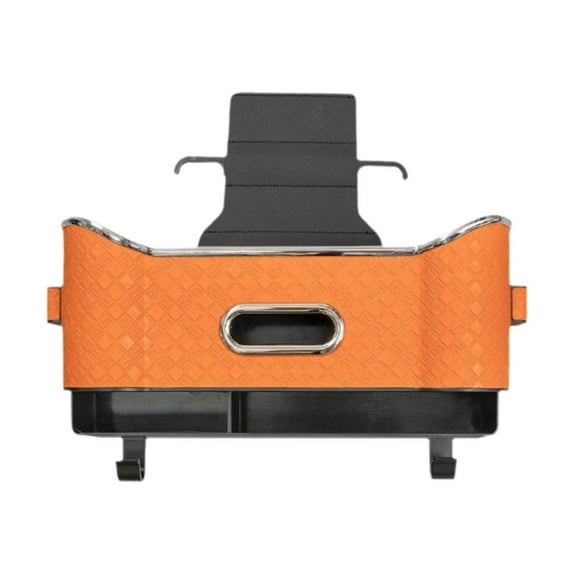 Nishiyuenyi Car Headrest Backseat Organizer Seat Back Hanging Storage Box Travel Accessories Orange