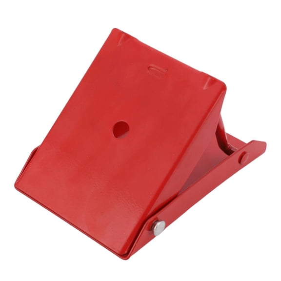 Nishiyuenyi Car Wheel Chock Foldable Heavy Duty Steel Tire Stop Metal Wheel Chock Block Anti Red