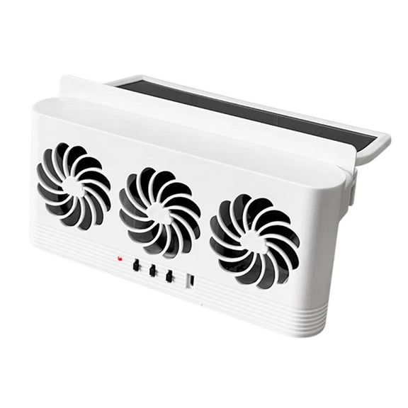 Nishiyuenyi Car Window Fan Simple Installation Compact USB for Automobile Trucks Cars White